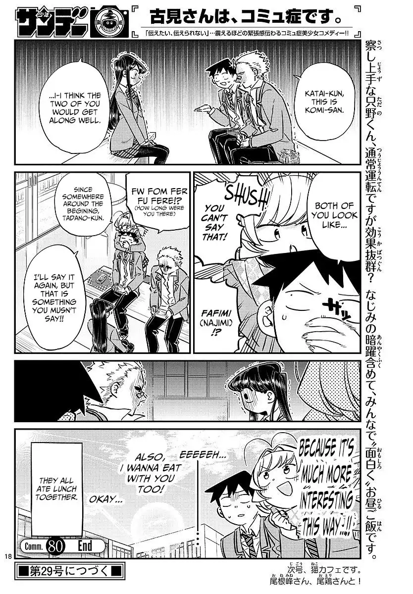 Komi-san wa Komyushou Desu Chapter 80 18